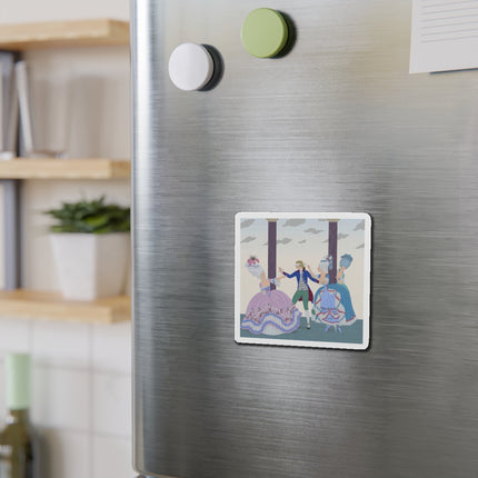 🎭🌸 Blindman’s Bluff Die-Cut Magnets – Rococo Courtship Whimsy