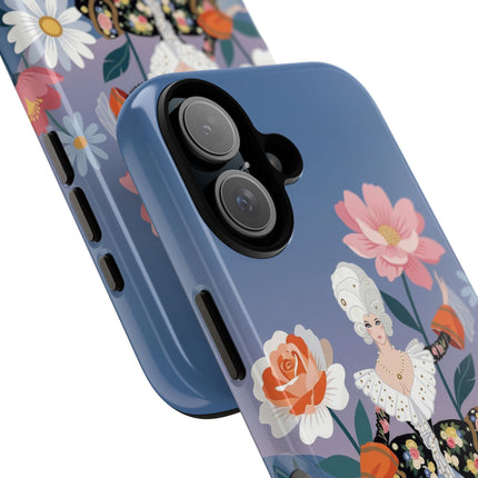 🌸🎀 The Grand Floral Promenade Phone Case – Art Deco Fashion Fantasy