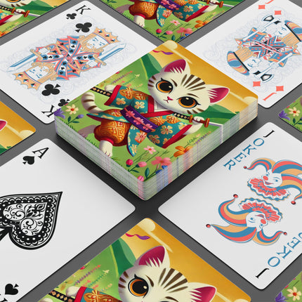 Samurai Kitten Playing Cards