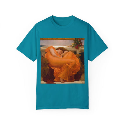 Flaming June by Frederic Leighton Unisex Garment-Dyed T-shirt