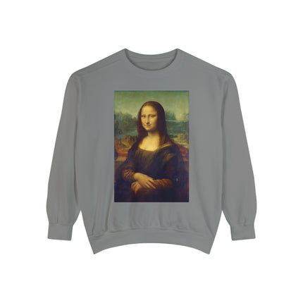 Mona Lisa by Leonardo da Vinci Unisex Garment-Dyed Sweatshirt