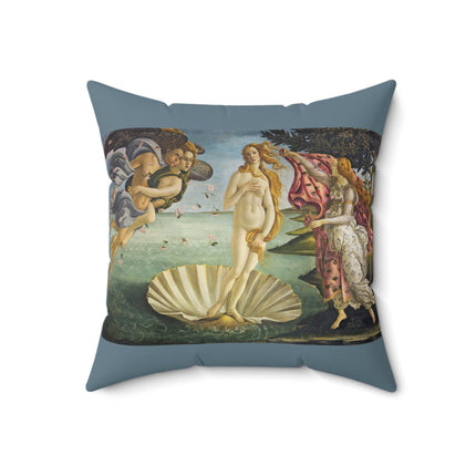 Birth of Venus by Sandro Botticelli Spun Polyester Square Pillow