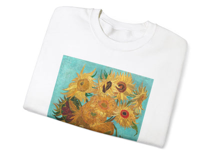 Vase with Twelve Sunflowers by Vincent Van Gogh Heavy Blend™ Crewneck Sweatshirt