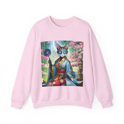 Cyberpunk Geisha Unisex Heavy Blend™ Crewneck Sweatshirt