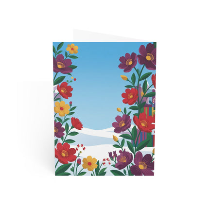 🎁🌸 The Ladies Of The Christmas Promenade Greeting Card – Art Deco Holiday Fantasy