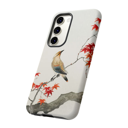 Japanese Bird on Maple by Ohara Koson Phone Cases