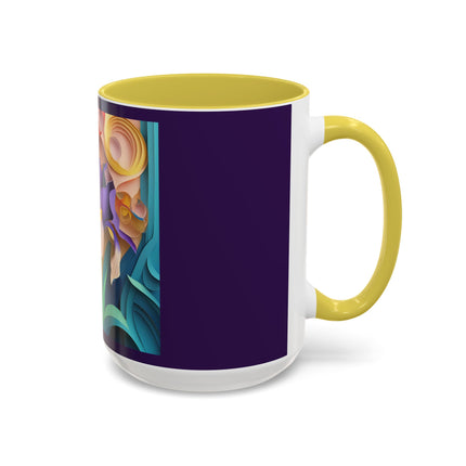 The Elegant Iris Flower Colorful Mugs (11oz, 15oz)