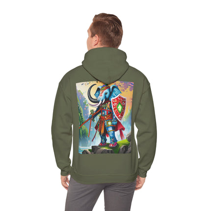 Cyberpunk Elephant – Heavy Blend™ Hooded Sweatshirt