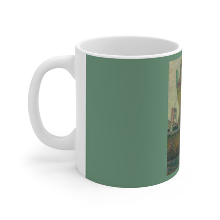 La Fontaine, Saint-Paul De Vence by Henri Le Sidaner Ceramic Mug 11oz