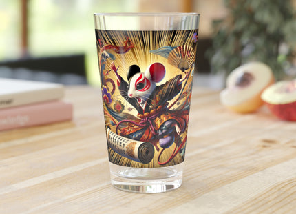 Theatrical Mouse on a Mission Glass, 16oz
