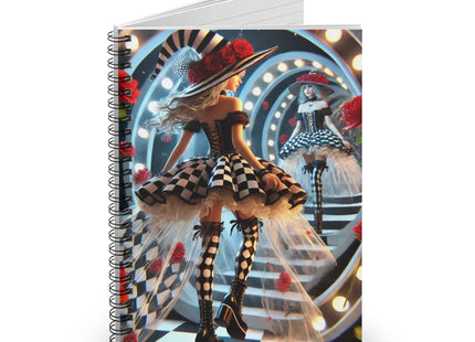 Halloween Witch Through the Mirror Spiral Notebook - Ruled Line