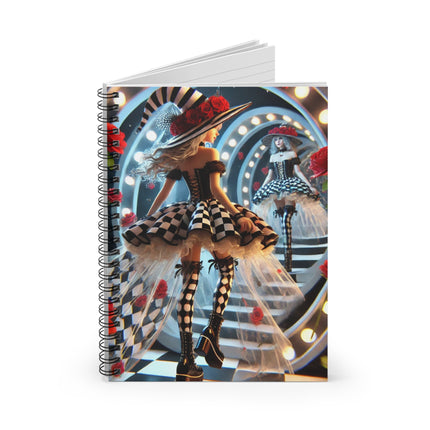 Halloween Witch Through the Mirror Spiral Notebook - Ruled Line