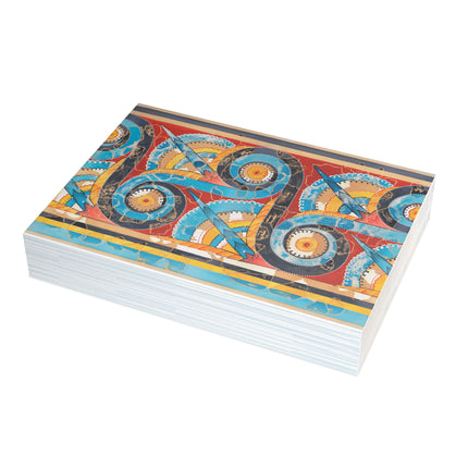 Reproduction of S-Spiral Frieze by Emile Gilliéron Greeting Cards (1, 10, 30, and 50pcs)