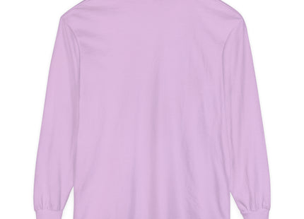 Woman with Bookmark and Book Garment-dyed Long Sleeve T-Shirt