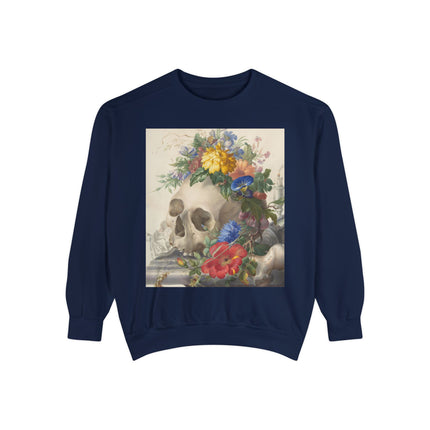 Vanitas Still Life by Herman Henstenburgh Garment-Dyed Sweatshirt