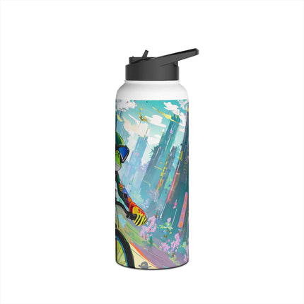 Cyberpunk Frog Stainless Steel Water Bottle