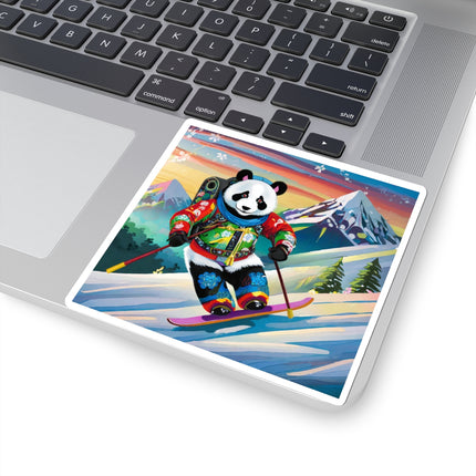Cyberpunk Panda Kiss-Cut Stickers (4 Sizes)
