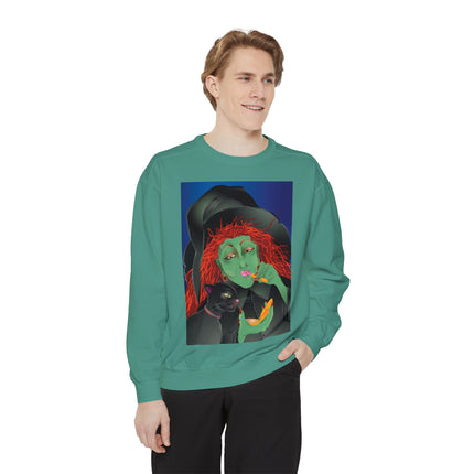 Mirror, Mirror A Witch's Touch Unisex Garment-Dyed Sweatshirt