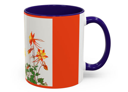 Aquilegia Flowers by Tanigami Kônan Colorful Mugs (11oz, 15oz)