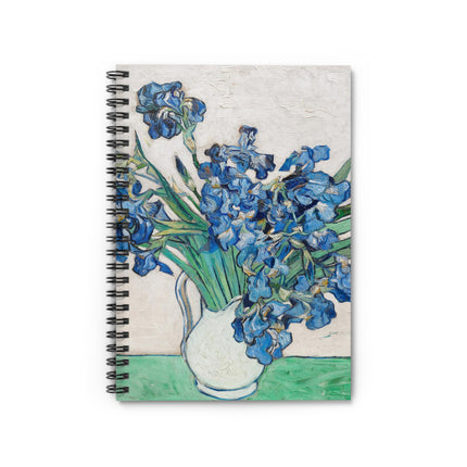 Irises by Vincent Van Gogh Spiral Notebook - Ruled Line