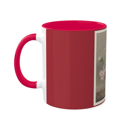 Floral Still Life by Georgius Jacobus Johannes van Os Colorful Mugs, 11oz