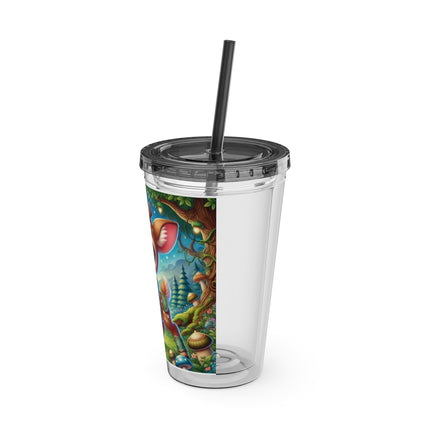 Fawn Defender Sunsplash Tumbler with Straw, 16oz