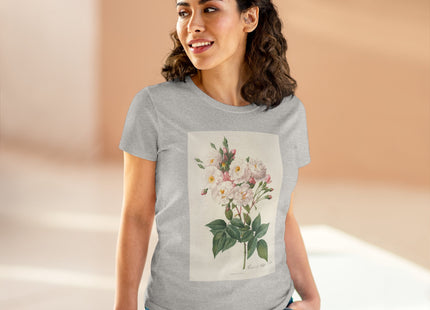 Rosa Noisettiana by Pierre Joseph Redouté Women's Midweight Cotton Tee