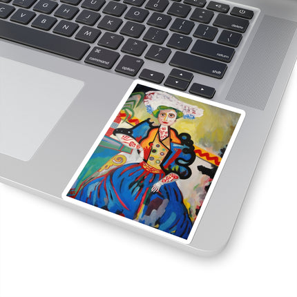 A Mulher by Amadeo de Souza-Carosa Kiss-Cut Stickers (4 Sizes)