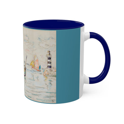 Groix by Paul Signac Colorful Mugs, 11oz