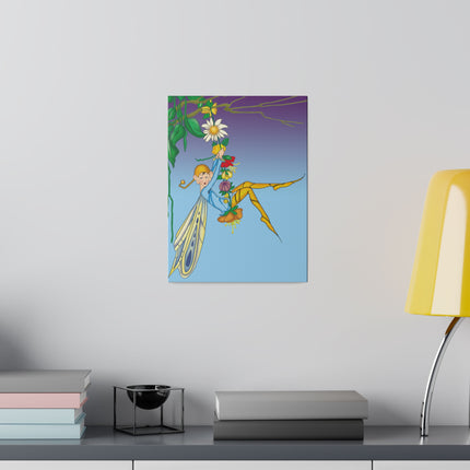 Whimsical Fairy Swing – Lydia Hine’s Enchanted Art Deco Illustration
