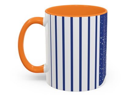 Snowman in Falling Snow Colorful Mugs (11oz, 15oz)