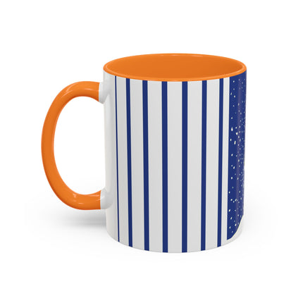 Snowman in Falling Snow Colorful Mugs (11oz, 15oz)
