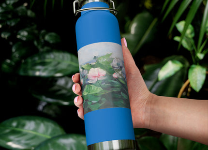 Water Lilies by Karl Hagemeister Copper Vacuum Insulated Bottle, 22oz
