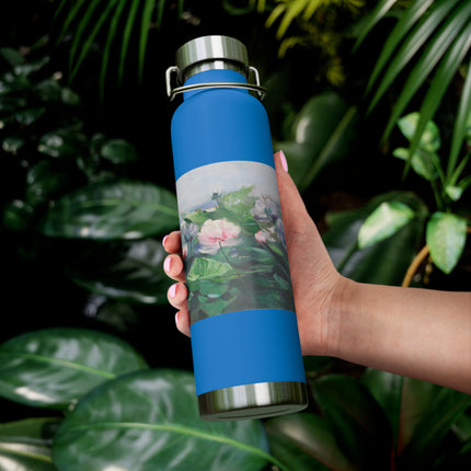 Water Lilies by Karl Hagemeister Copper Vacuum Insulated Bottle, 22oz