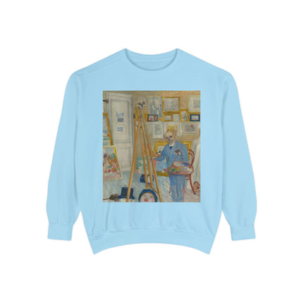 The Skeleton Painter by James Ensor Garment-Dyed Sweatshirt