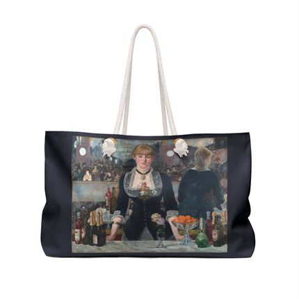 A Bar at the Folies-Bergère by Edouard Manet Weekender Bag