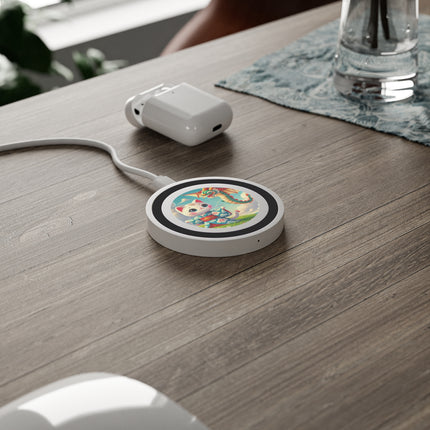 Geisha Kitten and the Dragon Kite Quake Wireless Charging Pad