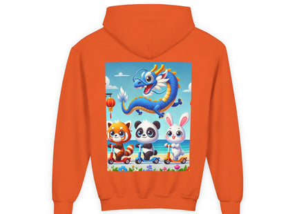 Seaside Scooter Friends Youth Heavy Blend Hooded Sweatshirt