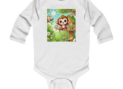 Monkey Treehouse Adventure Infant Long Sleeve Bodysuit