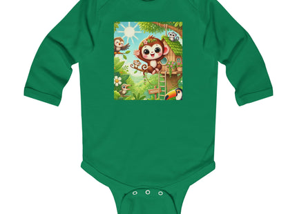 Monkey Treehouse Adventure Infant Long Sleeve Bodysuit