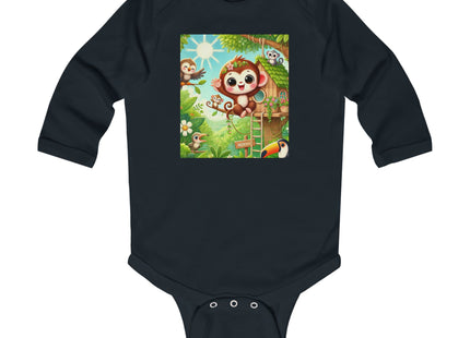 Monkey Treehouse Adventure Infant Long Sleeve Bodysuit