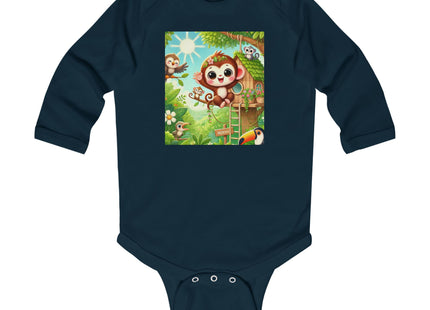 Monkey Treehouse Adventure Infant Long Sleeve Bodysuit