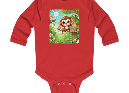 Monkey Treehouse Adventure Infant Long Sleeve Bodysuit