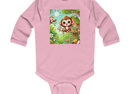 Monkey Treehouse Adventure Infant Long Sleeve Bodysuit