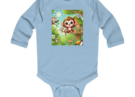 Monkey Treehouse Adventure Infant Long Sleeve Bodysuit