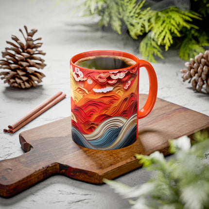 Vibrant Sunrise Sky Colorful Mugs (11oz, 15oz)