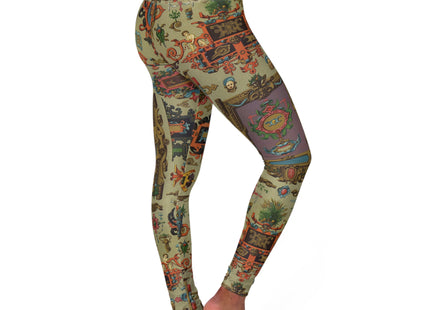 XVI et XVII Siecle 2 by Émile Prisse d'Avennes High Waisted Yoga Leggings (AOP)