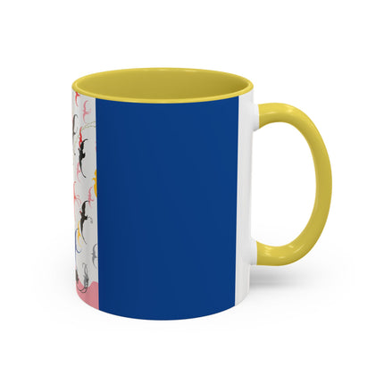Flight of the Songbirds Colorful Mugs – Theatrical Whimsy & Colorful Harmony