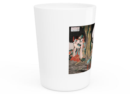 Mitsukuni Defying the Skeleton Spectre by Utagawa Kuniyoshi Ceramic Shot Glass