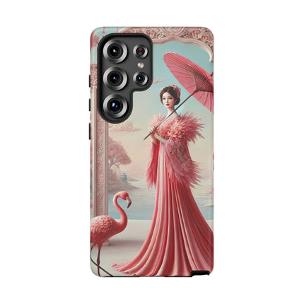 Petals, Porcelain, and Flamingos Phone Cases